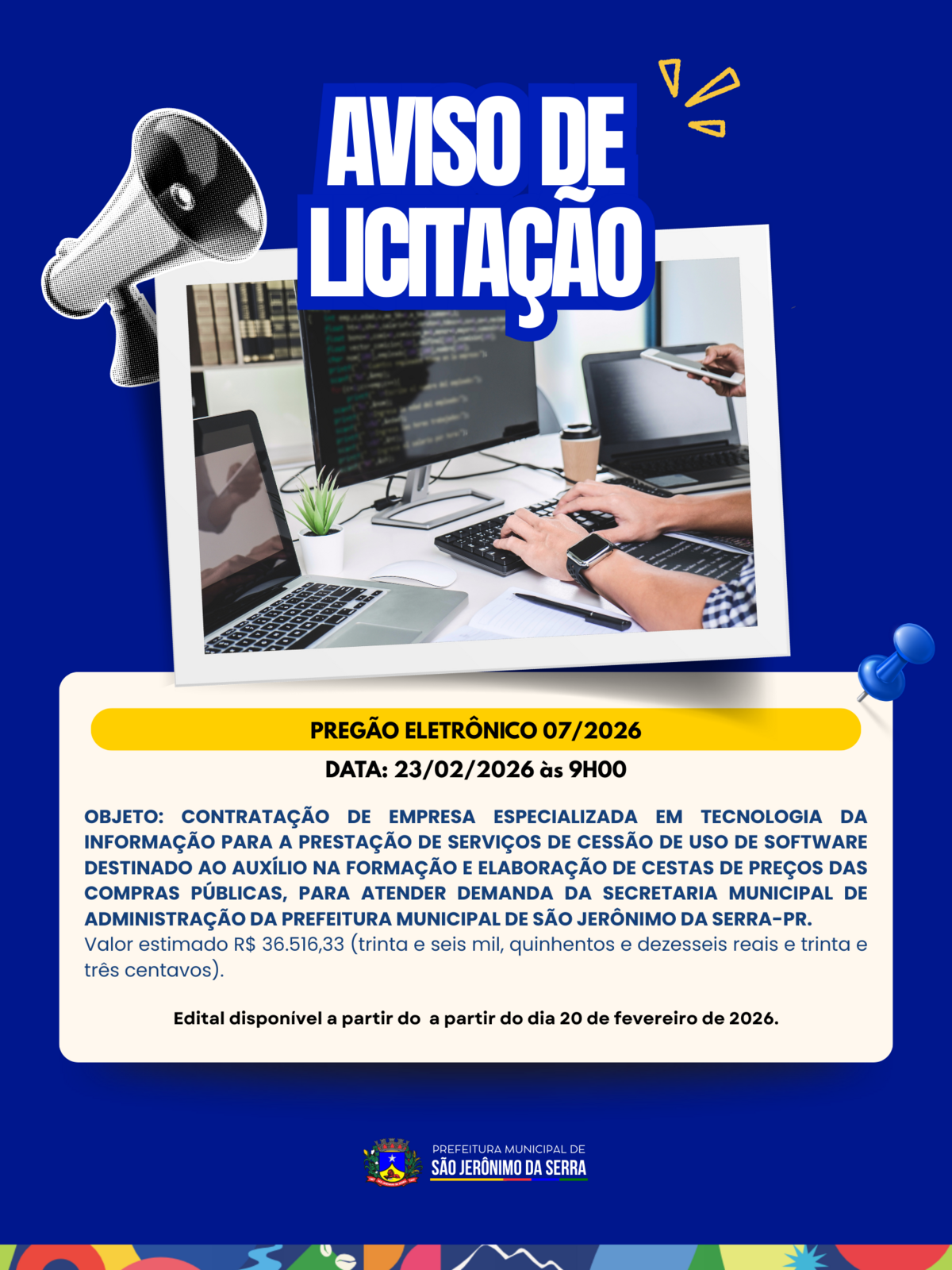 aviso-de-licitacao-pregao-eletronico-072026