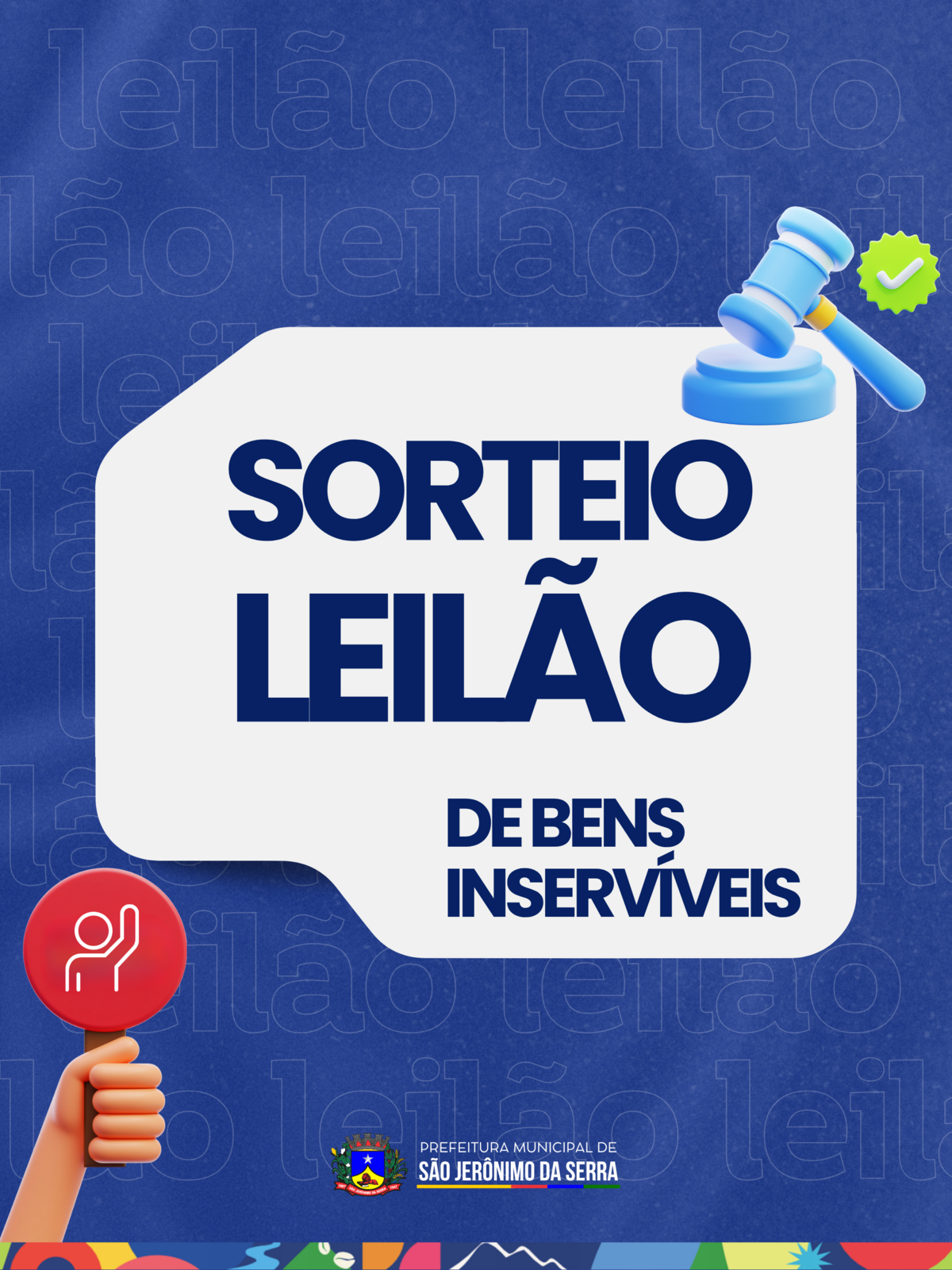 Sorteio de Leiloeiro - 4º Leilão de bens e imóveis 