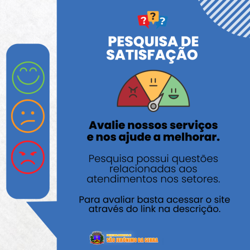 PESQUISA DE SATISFAÇÃO